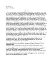 English reflective essay example