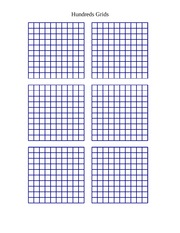 Blank Hundreds Grid