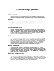 team operating agreement template is 3100 information systems management kennesaw page 1 team operating agreement template is 3100 information systems management kennesaw page 1