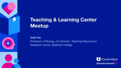 Teaching & Learning Center Meetup