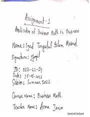Business Math Assignment-Syed Tangelul Islam Masud 027-62-14.pdf