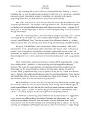 SOS 150 - Writing Assignment #2