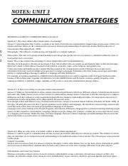 NOTES- UNIT 3  COMMUNICATION STRATEGIES .doc