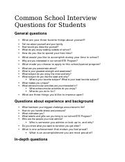 Common School Interview Questions for Students.docx