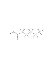 Hexanoic acid (structural formula).png