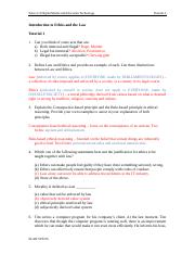 Tutorial 1 Introduction to Ethics and Law.docx