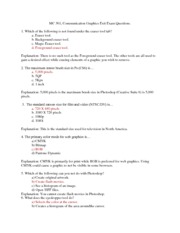Communication Graphics Practice Exam and Answers
