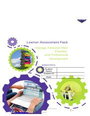 BSBWOR501-Manage personal work priorities and professional development-Learner Assessment.docx