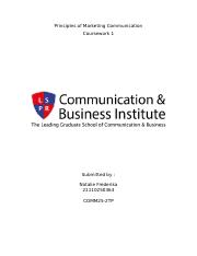 Principles of Marketing Communication CW1 - NATALIE FREDERIKA (21110250363).docx
