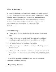 What is pruning and decision tree algorithm.docx