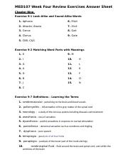 MED107 Week 4 Review Exercises Answer Sheet (1).doc