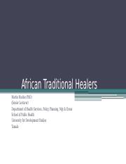 Lecture 2 Africab Traditional Healers _2021.pptx