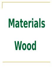 Materials Wood.ppt