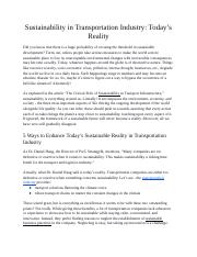 Sustainability in Transportation Industry_ Today’s Reality.docx