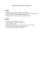 Cognitive Psychology Homework Assignment #2 (Chapters 3 and 4).docx