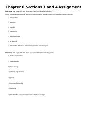Chapter 6 Sections 3 and 4 Assignment.docx