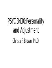 Personality and Adjustment - Chapter 1.pptx