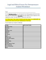 4.Legal and Ethical Issues Student Worksheet - for Entrepreneurs_PDF.pdf