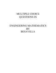 Engineering Mathematics by Besavilla
