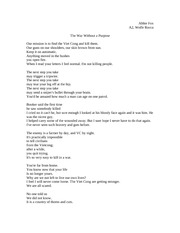 Vietnam War found poem