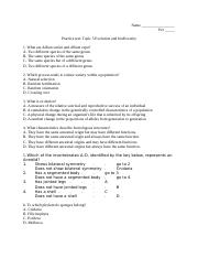 topic 5 practice test and markscheme