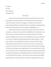 sarcastic essay