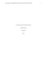 Assessment 2- Communication and conflict resolution.docx