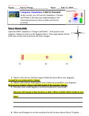 Electric Field and Potential 1 Lab #1.docx