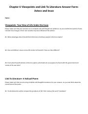 Keelahn Sills - Ch 6 GRA Answer Form- Link to Lit and Viewpoints Aztecs and Incas.docx