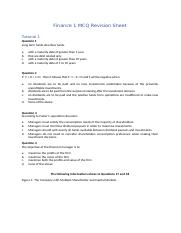 Finance 1 MCQ Revision Sheet.docx