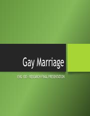 Same sex marriage research proposal