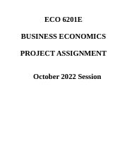 ECO 6201 Individual Project October 2022  30%.docx