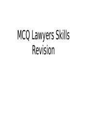 MCQ Lawyers Skills Revision.pptx