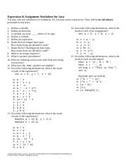 Expression worksheet for quiz.doc