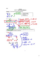 1.7 - Solving Radical Equations