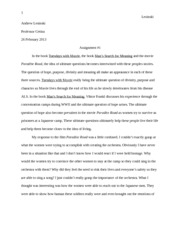 Synthesis Example Essay Tuesdays With Morrie Reflection Health Essay Example also Apa Format Sample Paper Essay Tuesdays With Morrie Documents Course Hero Examples Of A Proposal Essay