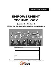 Empowerment-Technology-SHS_Q1_Mod1_ICT in the Context of Global Communication_ver3.docx