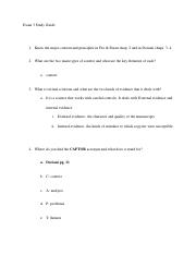 bib exam 3 study guide kr.docx