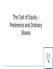The Cost of Capital - Pref and Ord Shares.pptx
