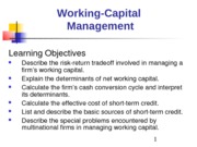 sources of short term capital