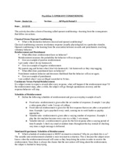 psychsim 5 operant conditioning This activity describes a form of learning called operant conditioning—learning from the consequences psychsim 5: operant conditioning 41. psychsim 5 operant conditioning This activity describes a form of learning called operant conditioning—learning from the consequences psychsim 5: operant conditioning 41.