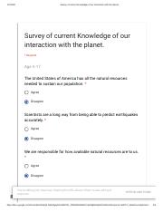 Survey of current Knowledge of our interaction with the planet..pdf