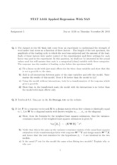 Stats3A03 Assignment5 2013