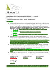 Alg1AEquationsAndInequalitiesApplicationProblems (1).docx