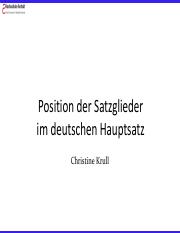 Position der Satzglieder im deutschen Hauptsatz..pdf