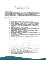 Assignment - Active Learning Guide (Ch. 14 - The Reproductive System) 3.docx