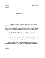 6 CHAPTER 1 Financial Statements CASES Case 1.docx