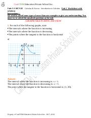 Unit-3-3-Derivative- Curve Sketching  Worksheets with answers.doc