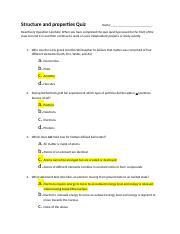 Structure and properties Quiz  Answers.docx