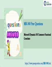 2021 Free Microsoft MB-340 Practice Test Questions.pdf